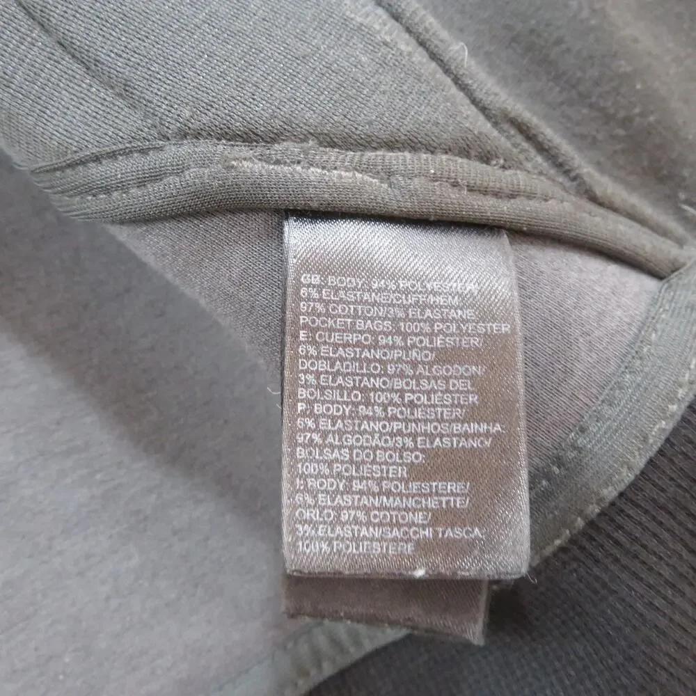 The North Face Mens Fleece Jacket Gray Zip Up Sz XL